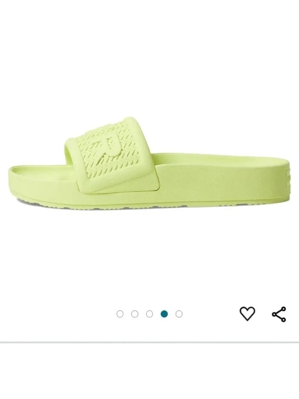 Hunter Men's Bloom Algae Foam Slide in Zesty Yellow